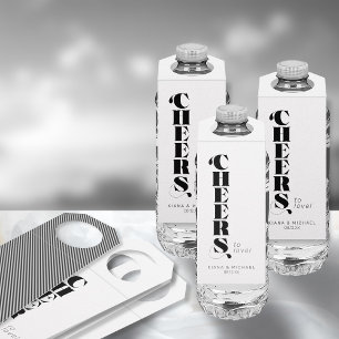 Decorative Modern Wedding Cheers ID887 Bottle Tag