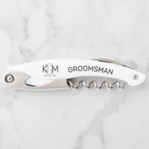 Decorative Modern Wedding Groomsman B ID887 Corkscrew