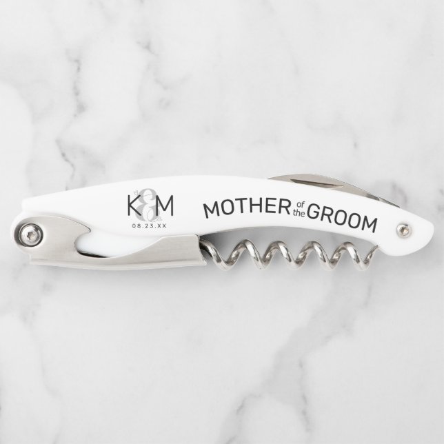Decorative Modern Wedding Mother of Groom B ID887 Corkscrew (Front)
