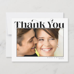 Decorative Modern Wedding We Do ID887  Thank You Card