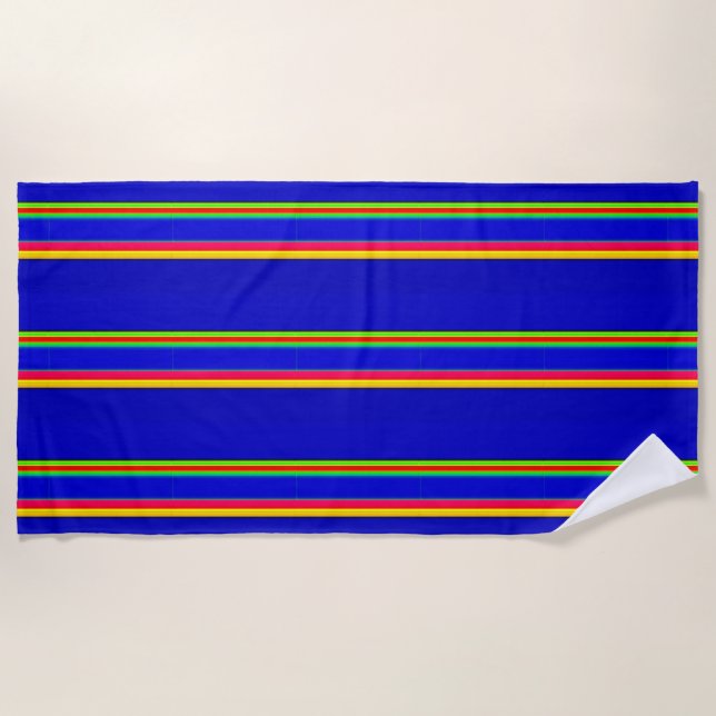 decorative motif beach towel (Front)