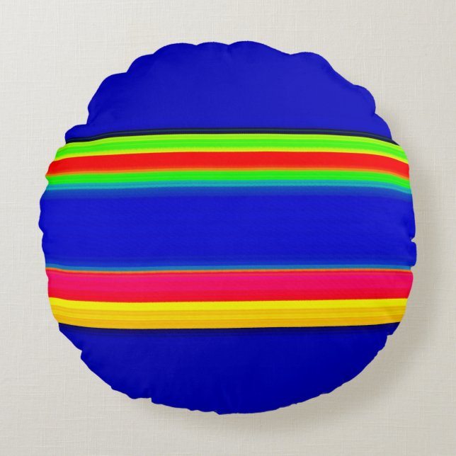 decorative motif round cushion (Front)