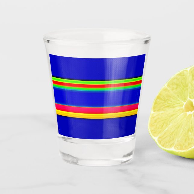 decorative motif shot glass (Front)