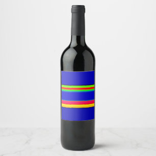decorative motif wine label
