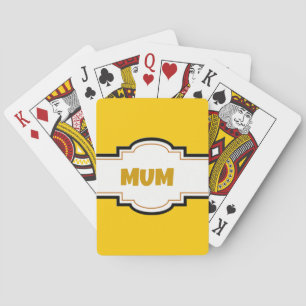Decorative Mum Playing Cards