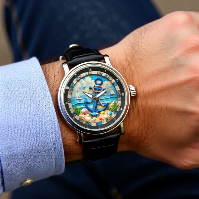 Decorative Nautical Feature Anchor Coastal Scenery Watch (Creator Uploaded)