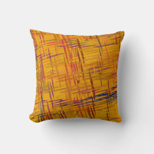 Decorative oil painting. Vibrant dynamic art. 2d i Cushion