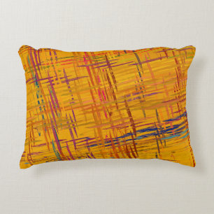 Decorative oil painting. Vibrant dynamic art. 2d i Cushion