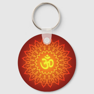 Decorative Om Design Key Ring