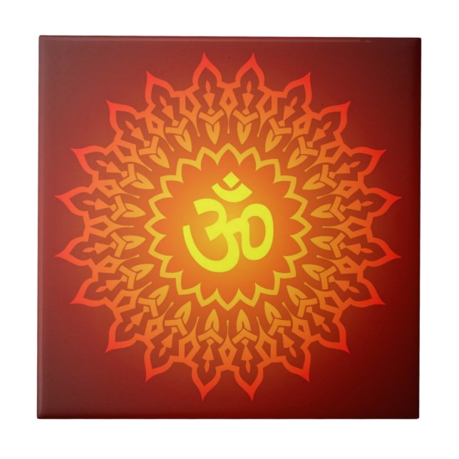 Decorative Om Design Tile (Front)