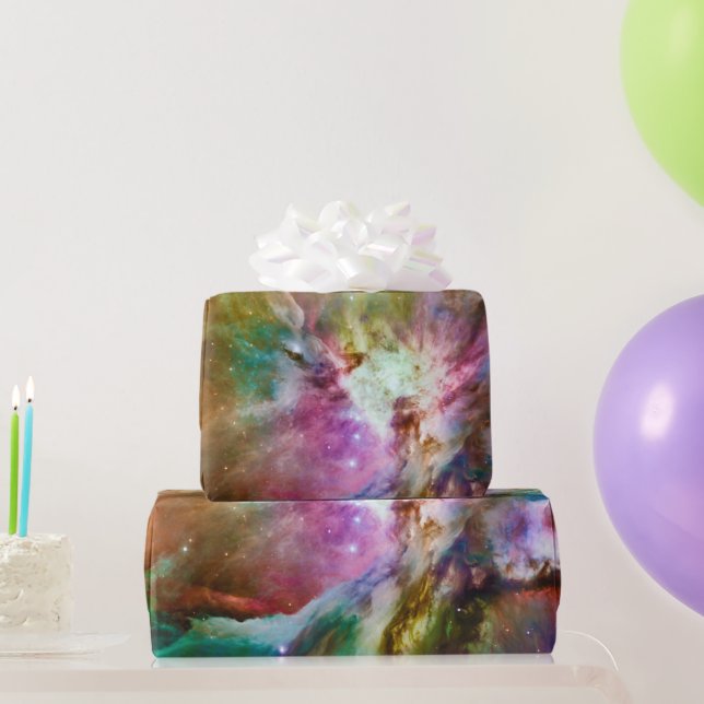 Decorative Orion Nebula Galaxy Space Photo Wrapping Paper (Party Gifts)
