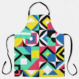 Decorative ornament of geometric shapes. Colourful Apron