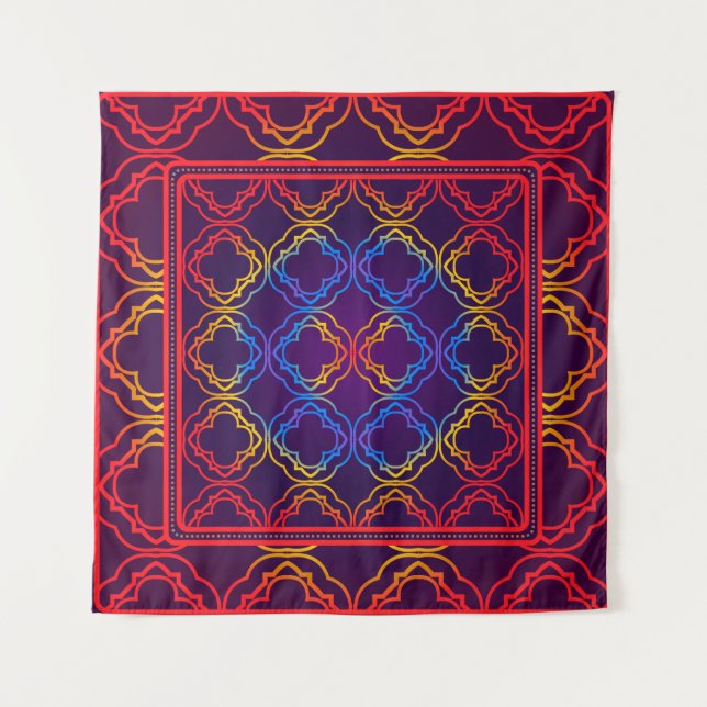 Decorative Ornament With Geometric Decoration. Sym Tapestry (Front)