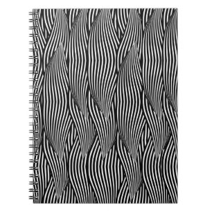 Decorative ornamental seamless pattern waves petal notebook