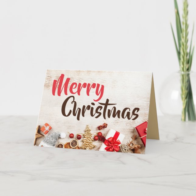 Decorative Ornaments, Christmas Greeting Card (Front)