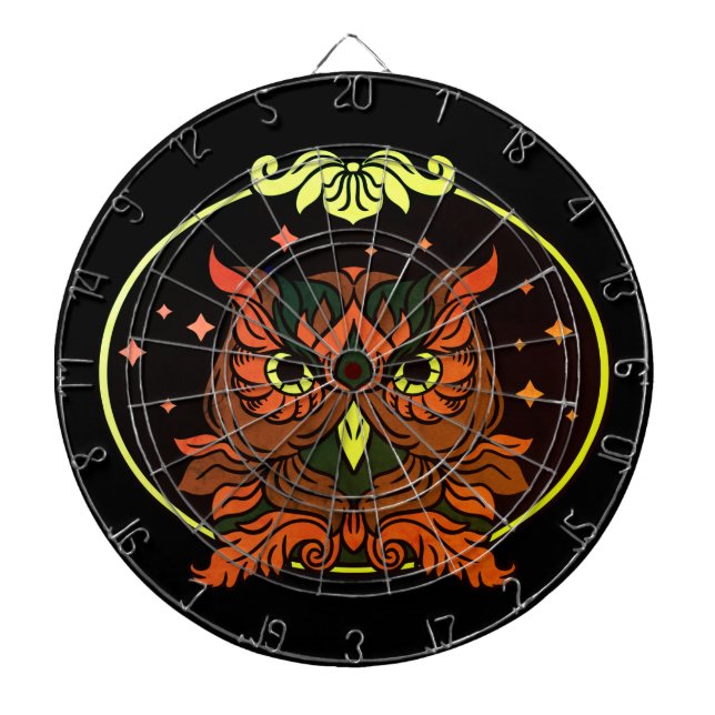 Decorative Owl Dartboard (Front)