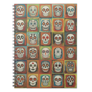 Decorative paint Skull Collection Mexican Folk Notebook