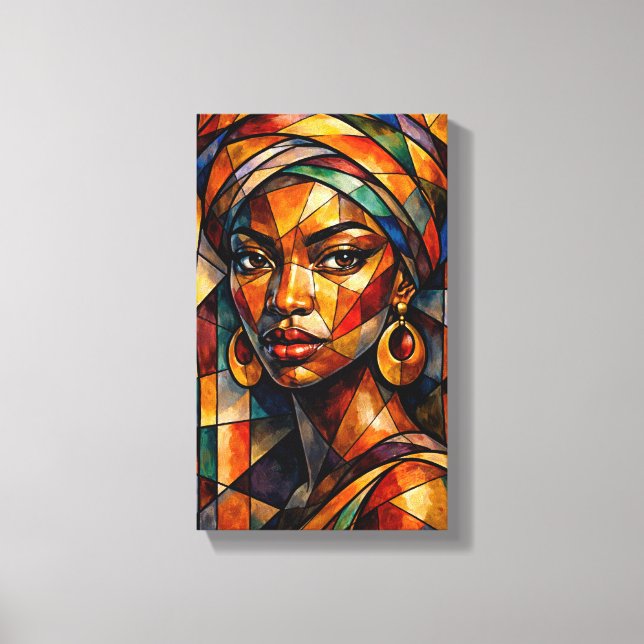 Decorative Painting (Piercing Gaze) Abstract Art Canvas Print (Front)