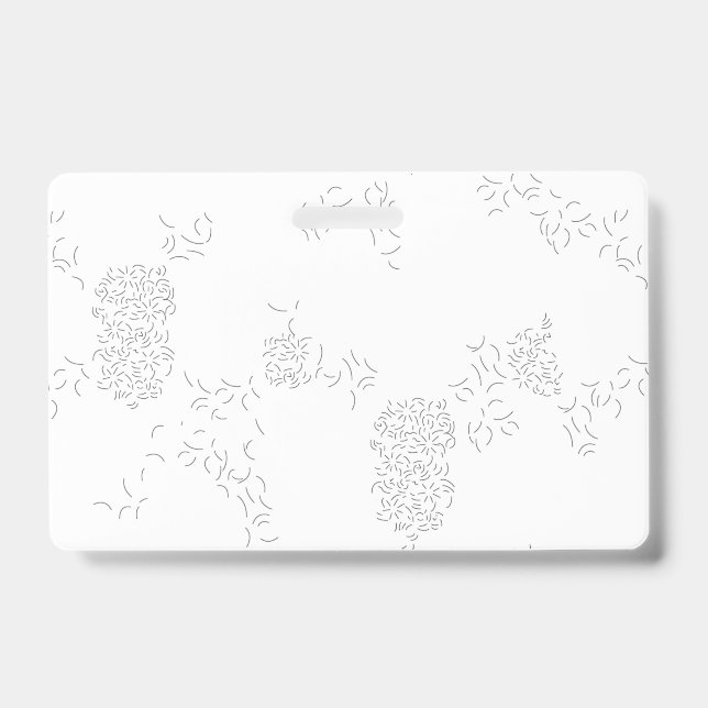 Decorative, Pale Grey ID Badge (Front)