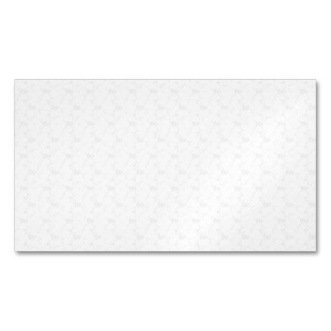 Decorative, Pale Grey Magnetic Business Card (Front)