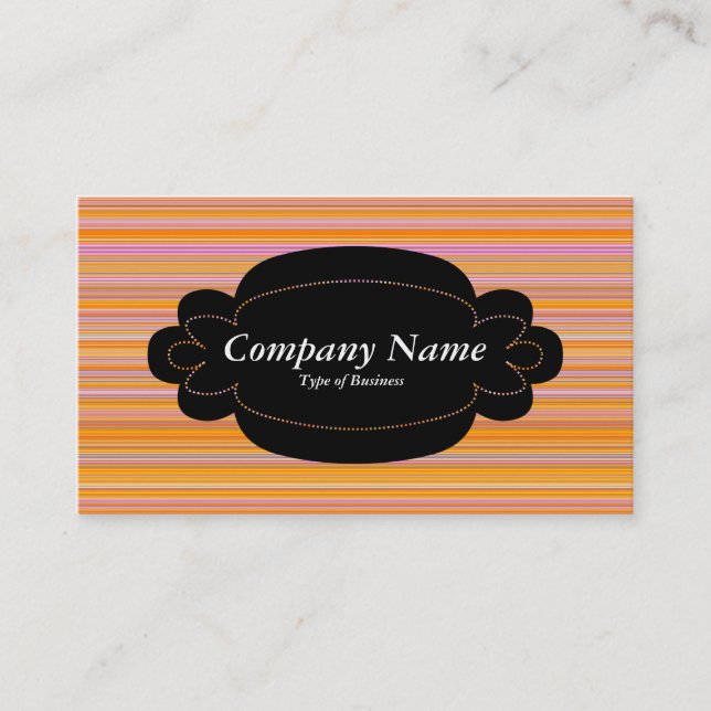 Decorative Panel 01 - Black - Colour Lines Business Card (Front)