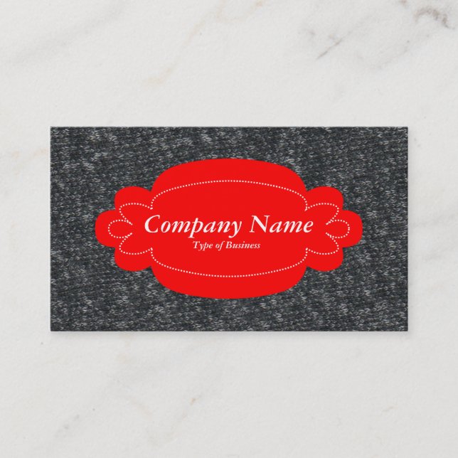 Decorative Panel 01 - Red - Fine Wool 01 Business Card (Front)