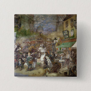Decorative panel depicting Paris 15 Cm Square Badge