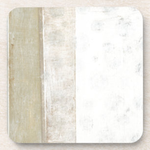 Decorative Panel Painting in Neutral Colours Coaster