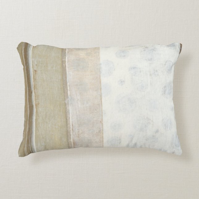 Decorative Panel Painting in Neutral Colours Decorative Cushion (Front)