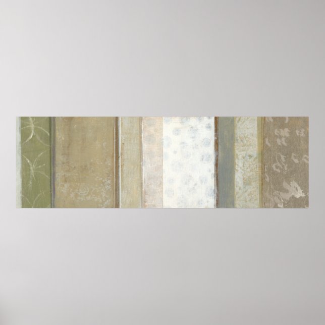Decorative Panel Painting in Neutral Colours Poster (Front)