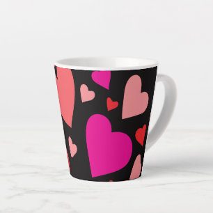 Decorative paper heart 1 latte mug