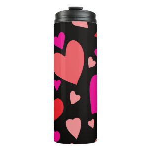 Decorative paper heart 1 thermal tumbler