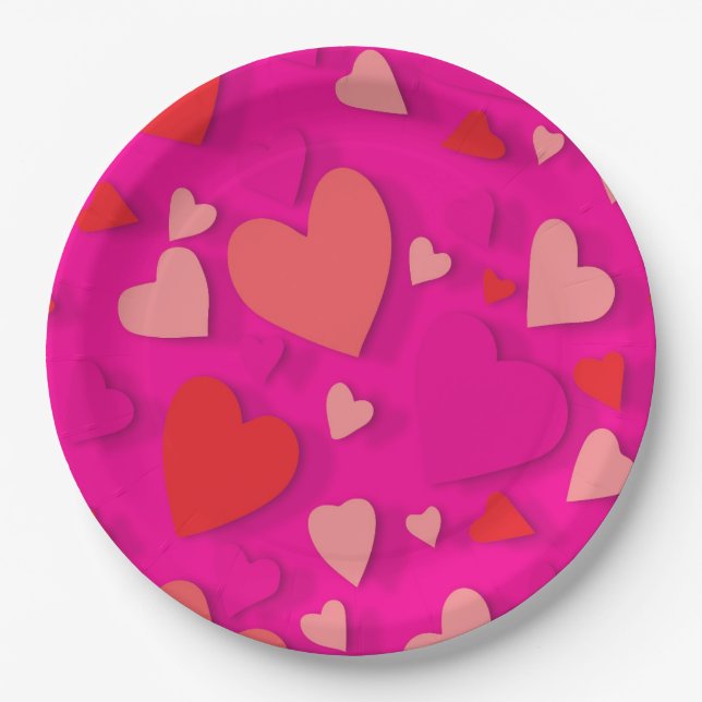 Decorative paper heart 2 plate (Front)