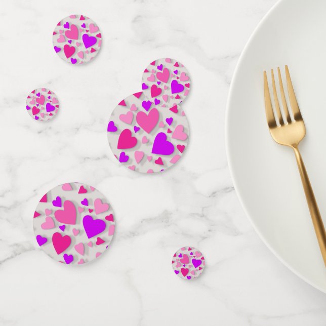 Decorative paper heart 3 confetti (Group)