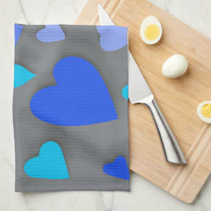 Decorative paper heart 4 tea towel