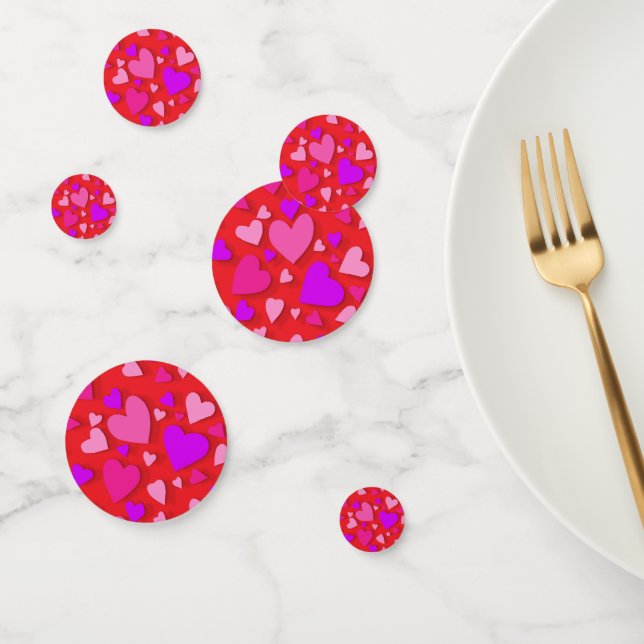 Decorative paper heart 5 confetti (Group)