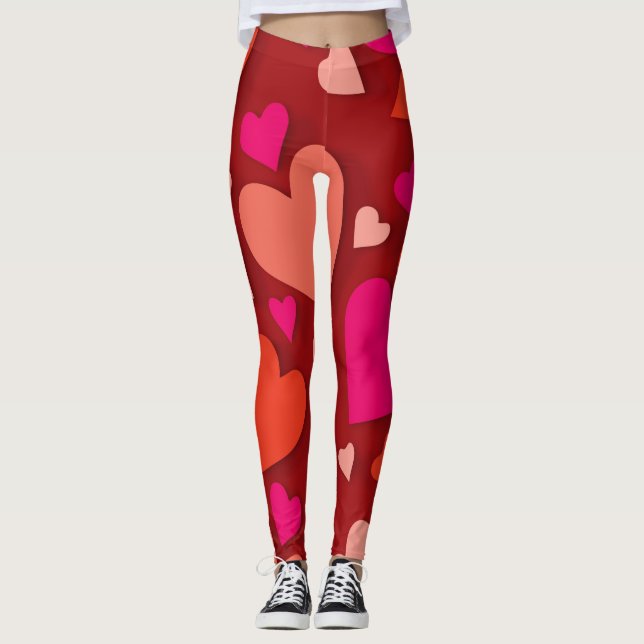 Decorative paper heart 6 leggings (Front)
