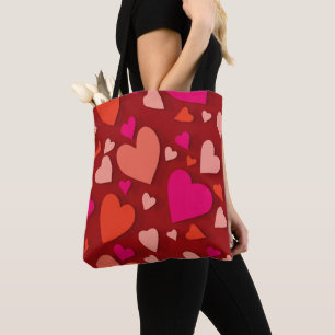 Decorative paper heart 6 tote bag