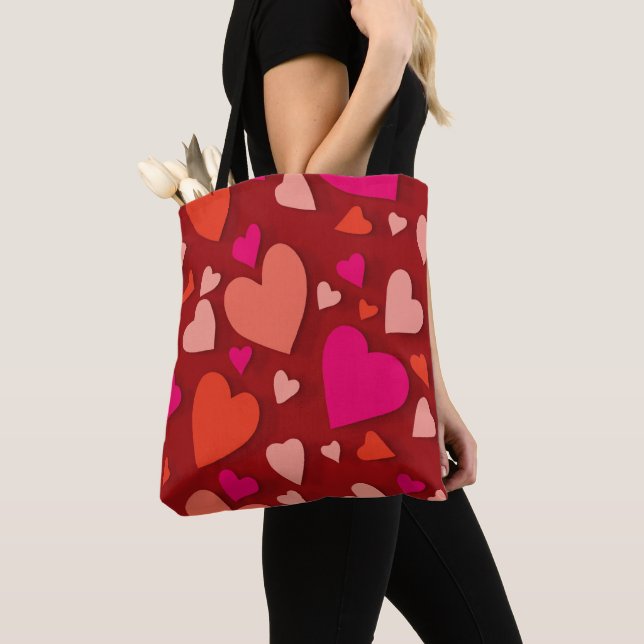 Decorative paper heart 6 tote bag (Close Up)
