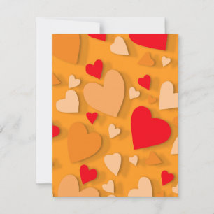 Decorative paper heart 7 card