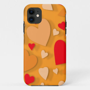 Decorative paper heart 7 iPhone 11 case