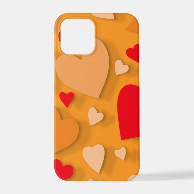 Decorative paper heart 7 iPhone case (Back)