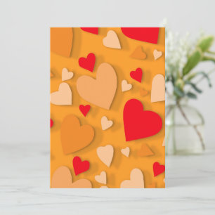 Decorative paper heart 7 thank you card