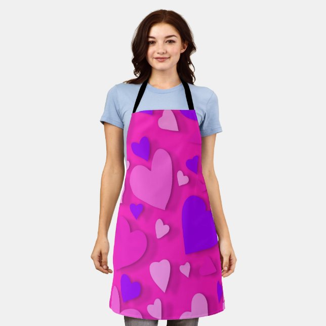 Decorative paper heart 8 apron (Worn)