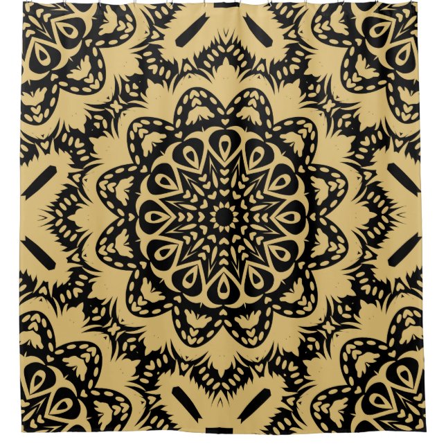 Decorative pattern in oriental style. Colour in bo Shower Curtain (Front)