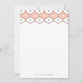 Decorative pattern note cards