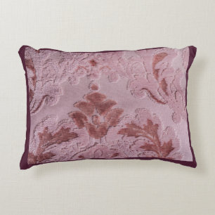 Decorative Pattern Shades of Pink Fabric Texture  Cushion