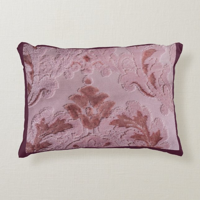 Decorative Pattern Shades of Pink Fabric Texture  Cushion (Front)