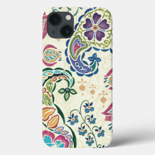 Decorative Peacock and Colourful Flowers iPhone 13 Case