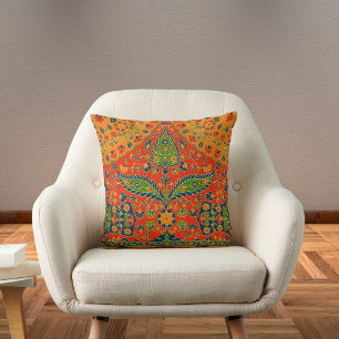 Decorative Persian Floral Print Cushion